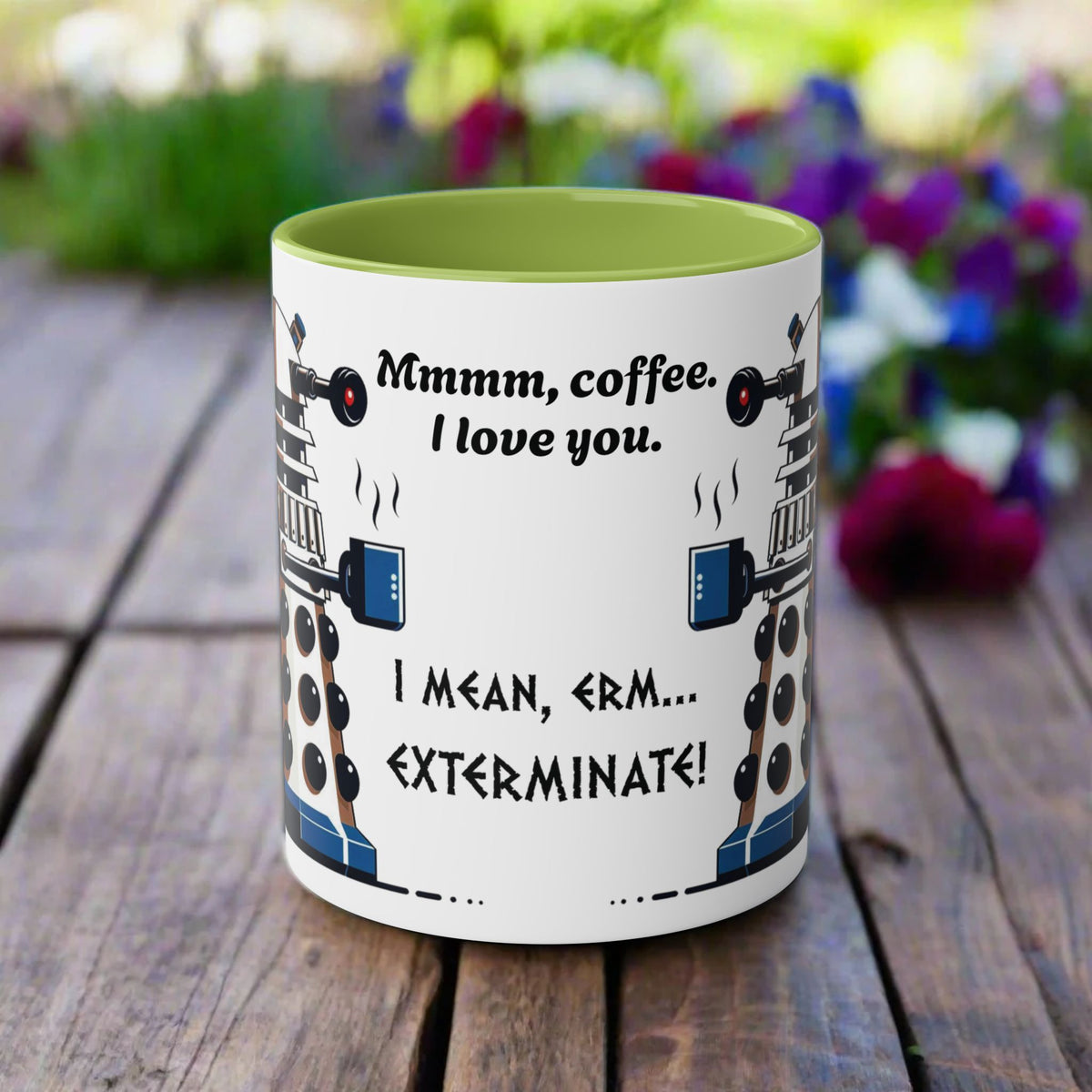 Doctor Who Dalek CAFFEINATE Mug No.9