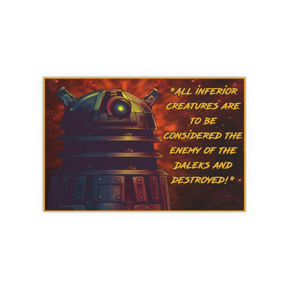 Doctor Who Dalek Motivational Skaro Poster