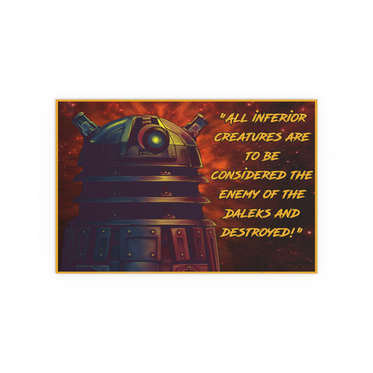 Doctor Who Dalek Motivational Skaro Poster