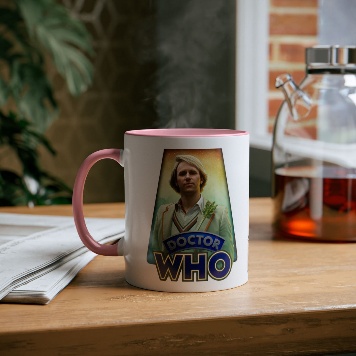 Doctor Who 5th Doctor Logo Mug — Peter Davison