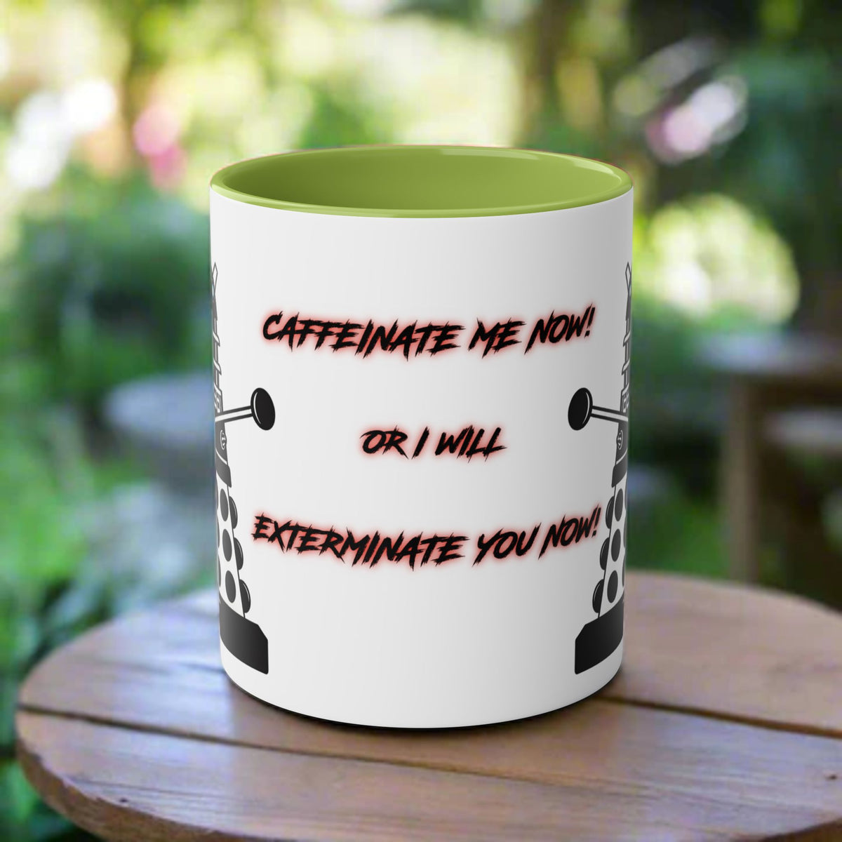 Doctor Who Dalek CAFFEINATE Mug No.14