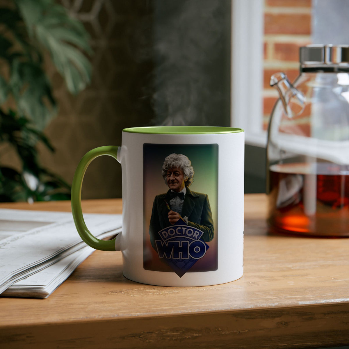 Doctor Who 3rd Doctor Logo Mug — Jon Pertwee