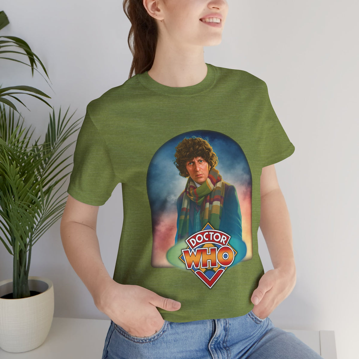 Doctor Who 4th Doctor Logo T-shirt — Tom Baker