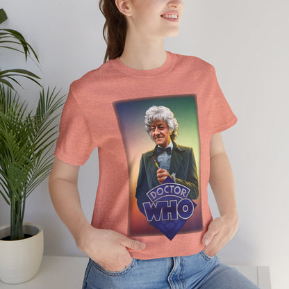 Doctor Who 3rd Doctor Logo T-shirt — Jon Pertwee
