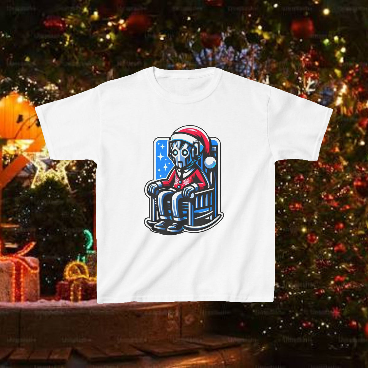 Doctor Who Cyber Santa Christmas Kids T-shirt — Very Tired