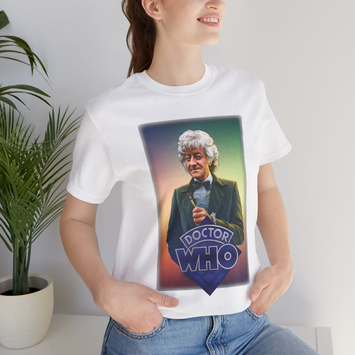 Doctor Who 3rd Doctor Logo T-shirt — Jon Pertwee