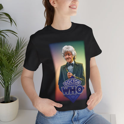 Doctor Who 3rd Doctor Logo T-shirt — Jon Pertwee