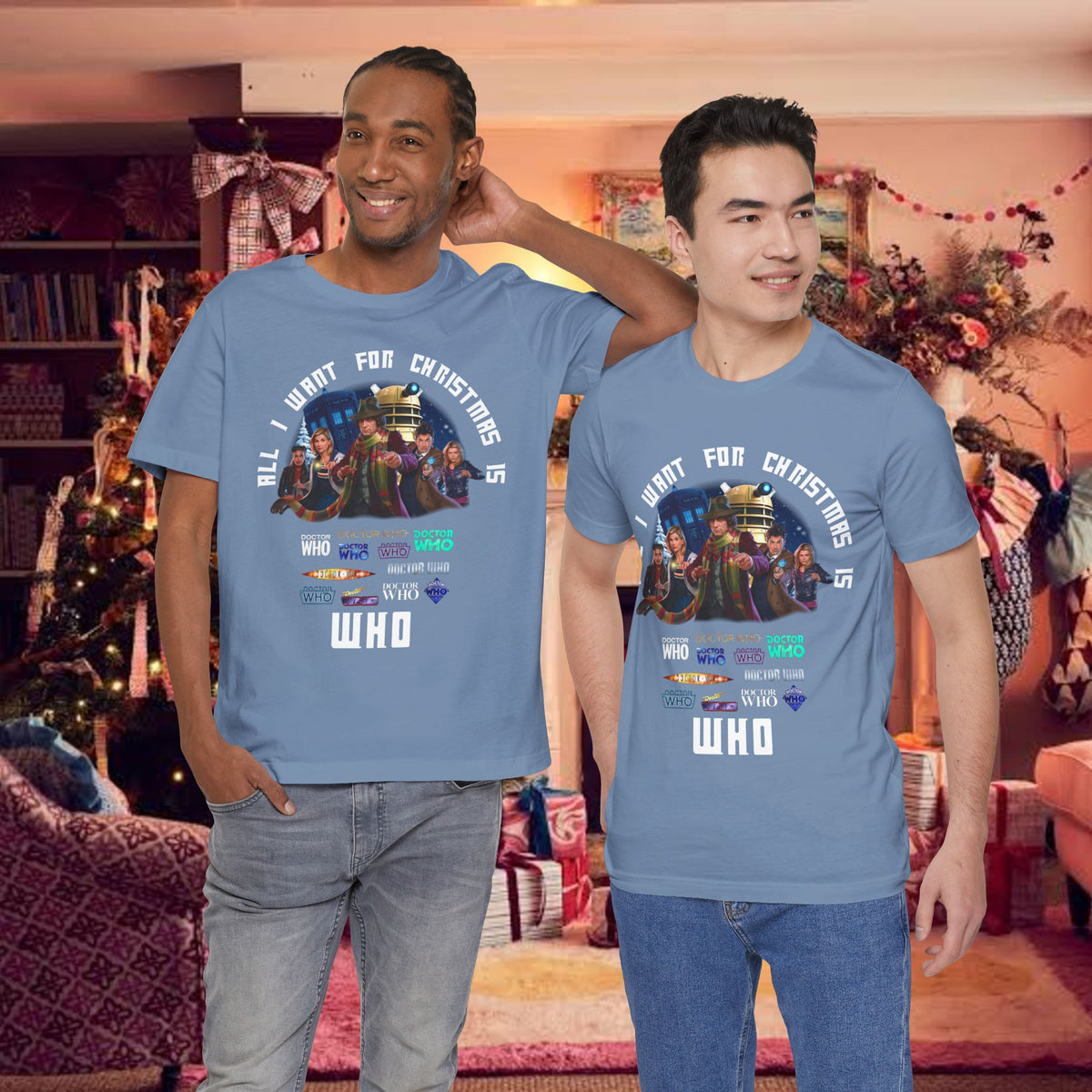 Doctor Who All I Want for Christmas is WHO T-shirt