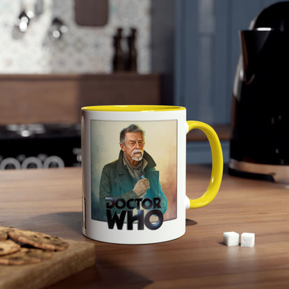 The War Doctor (John Hurt) and Doctor Who logo mug.