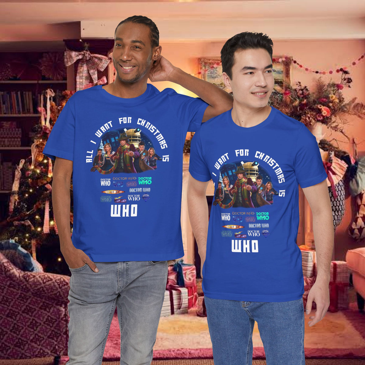 Doctor Who All I Want for Christmas is WHO T-shirt