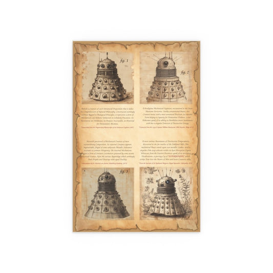 19th Century Zoological Print of Daleks - soapbox169 - A Little Gift Shop