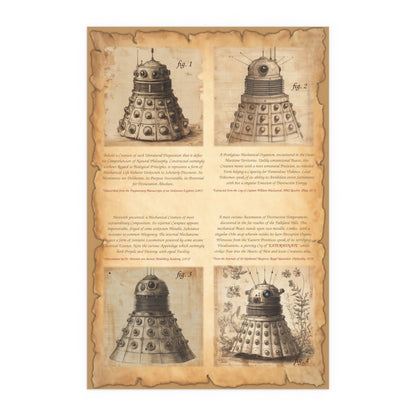 19th Century Zoological Print of Daleks - soapbox169 - A Little Gift Shop