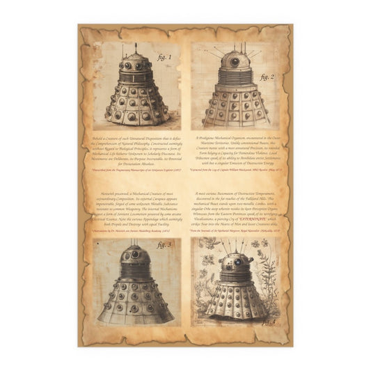 19th Century Zoological Print of Daleks - soapbox169 - A Little Gift Shop