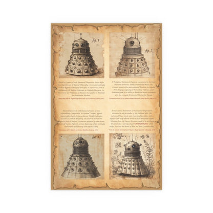 19th Century Zoological Print of Daleks - soapbox169 - A Little Gift Shop
