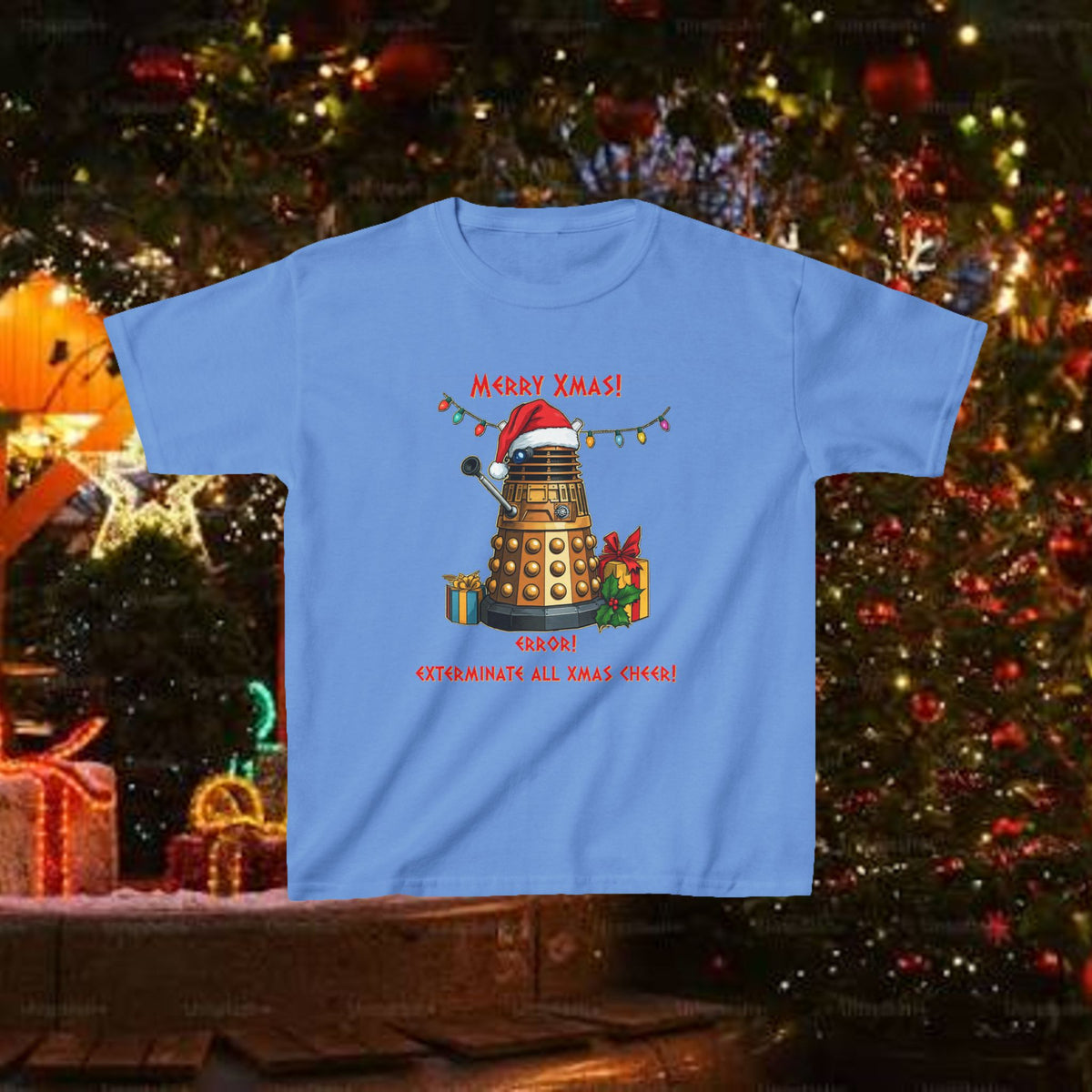 Doctor Who Dalek Christmas Kids T-shirt — Very Confused
