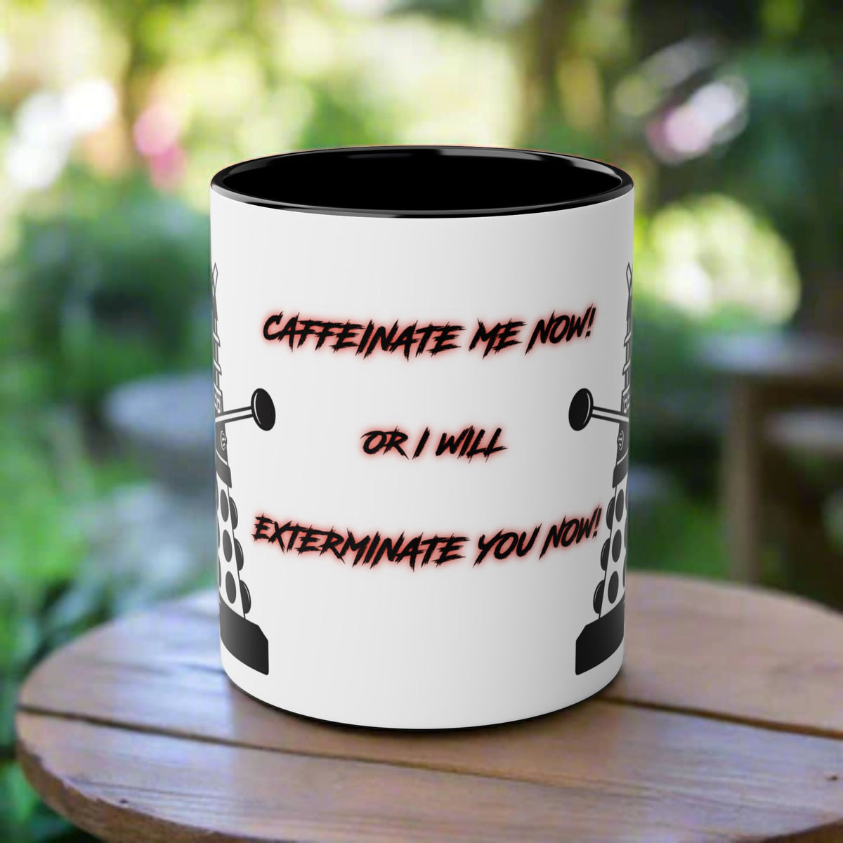 Doctor Who Dalek CAFFEINATE Mug No.14
