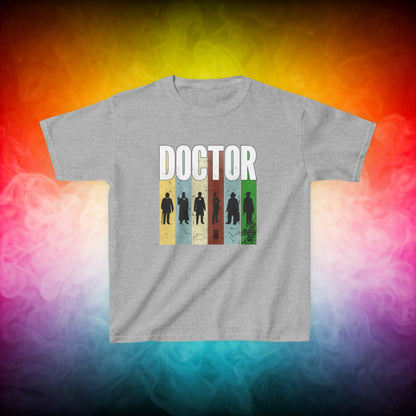 Doctor Who Doctor Silhouette Generally Awesome Kids T-shirt