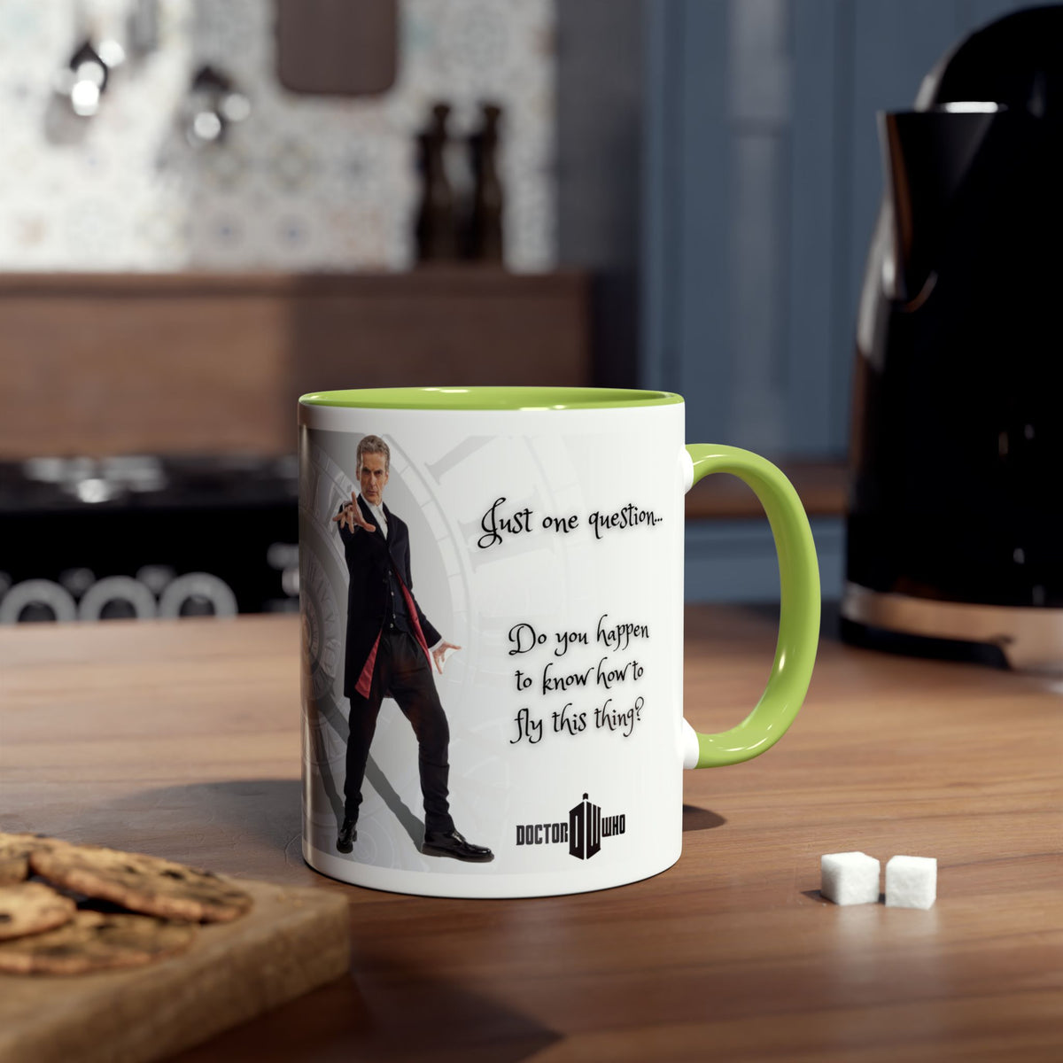 Doctor Who 12th Doctor Just One Question Mug