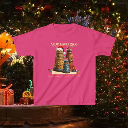 Doctor Who Dalek Christmas Kids T-shirt — Singing Xmas Carols