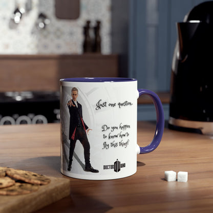 Doctor Who 12th Doctor Just One Question Mug