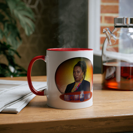 The Fugitive Doctor Jo Martin and Doctor Who logo mug
