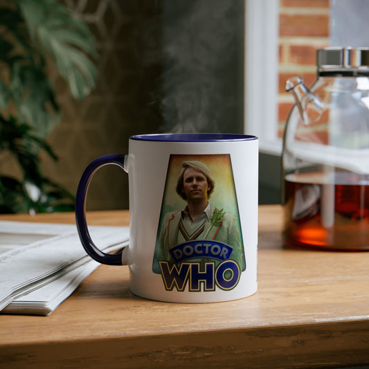 Doctor Who 5th Doctor Logo Mug — Peter Davison