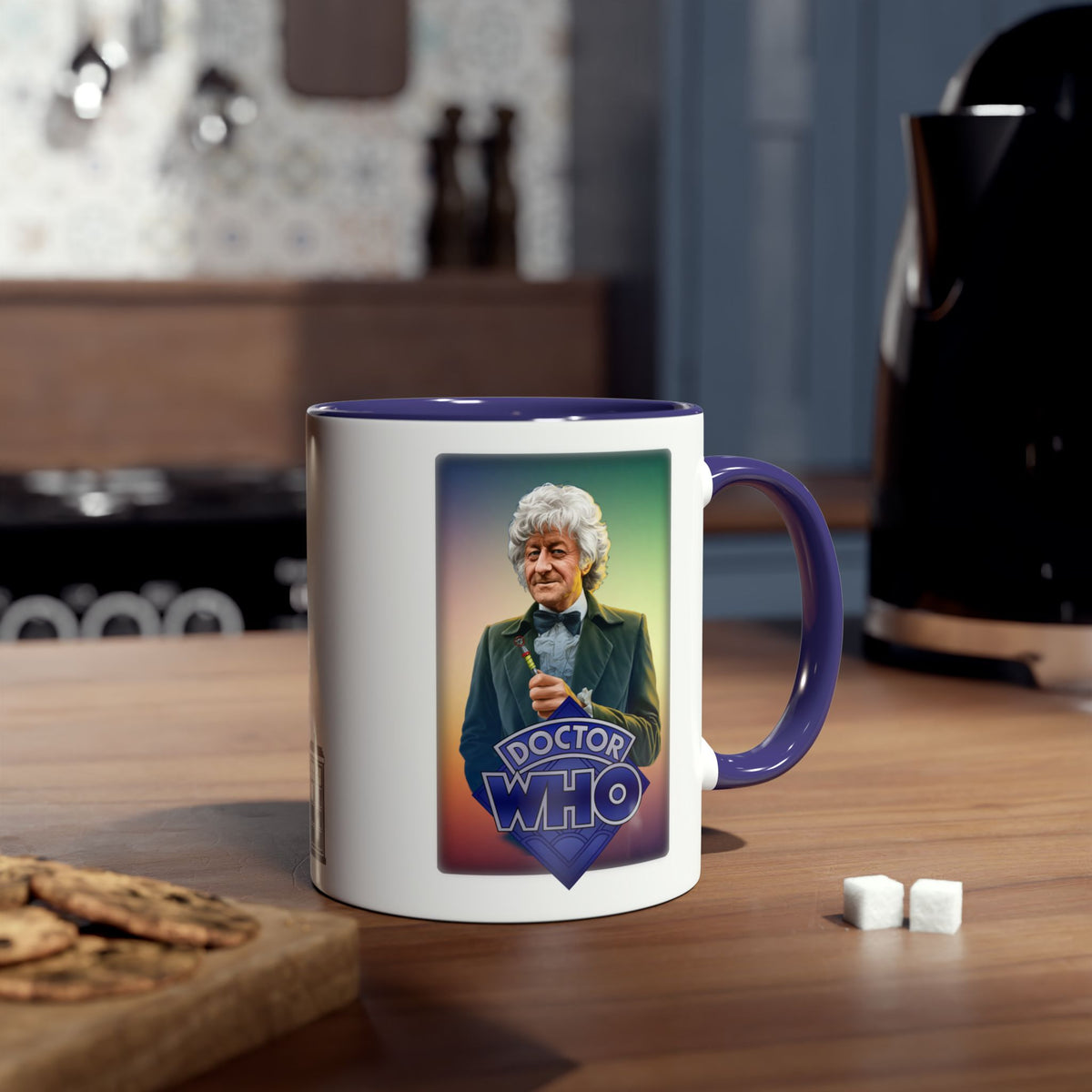 Doctor Who 3rd Doctor Logo Mug — Jon Pertwee