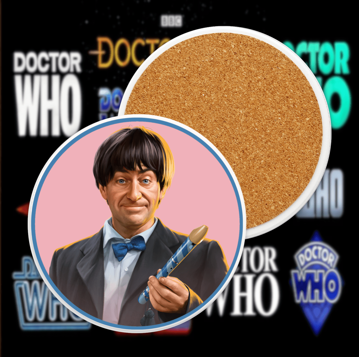 2nd Doctor Ceramic Coaster Collection - soapbox169 - A Little Gift Shop