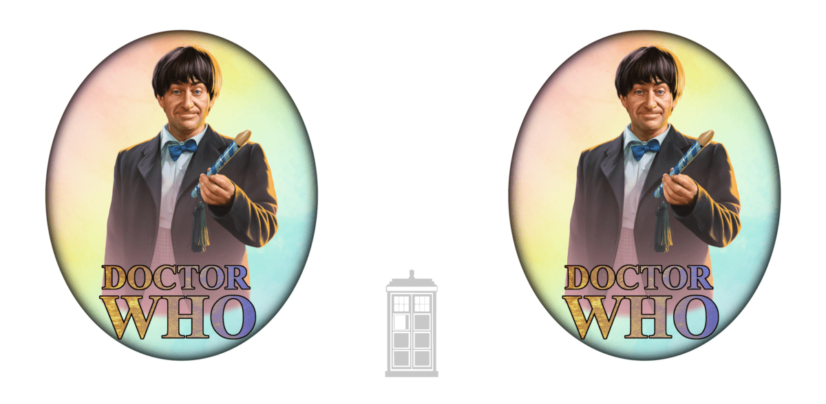 2nd Doctor (Patrick Troughton) and Doctor Who logo mug. - Mug