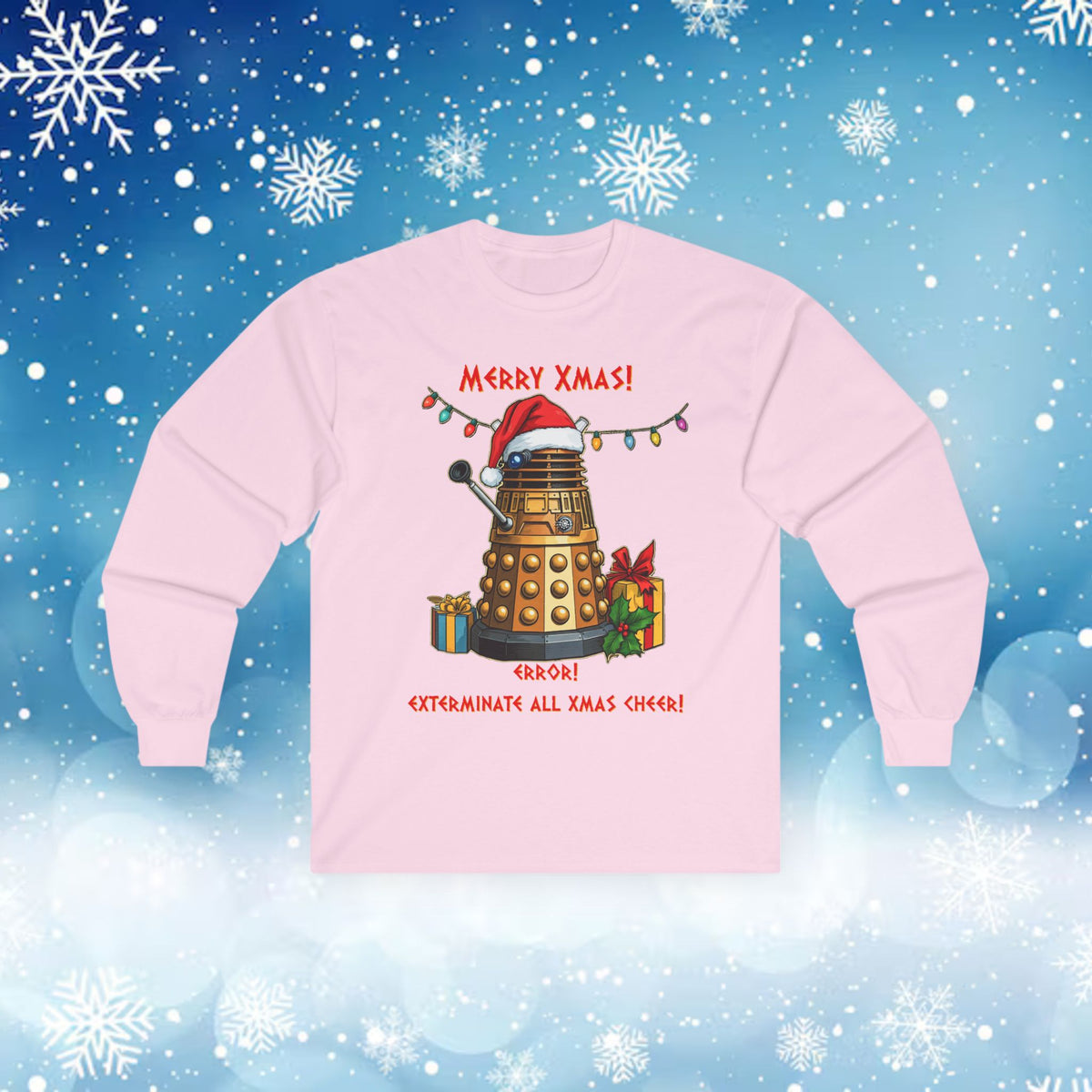 Doctor Who  - Very Confused Xmas Dalek Long Sleeve T-shirt