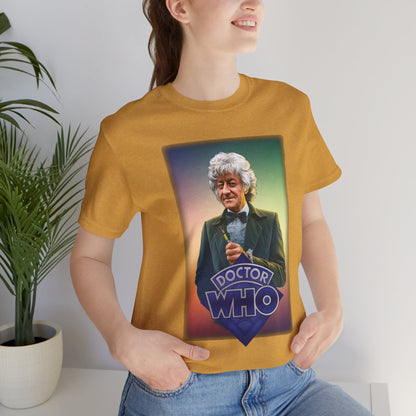 Doctor Who 3rd Doctor Logo T-shirt — Jon Pertwee