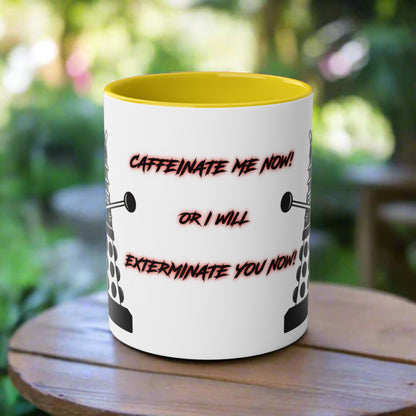 Doctor Who Dalek CAFFEINATE Mug No.14