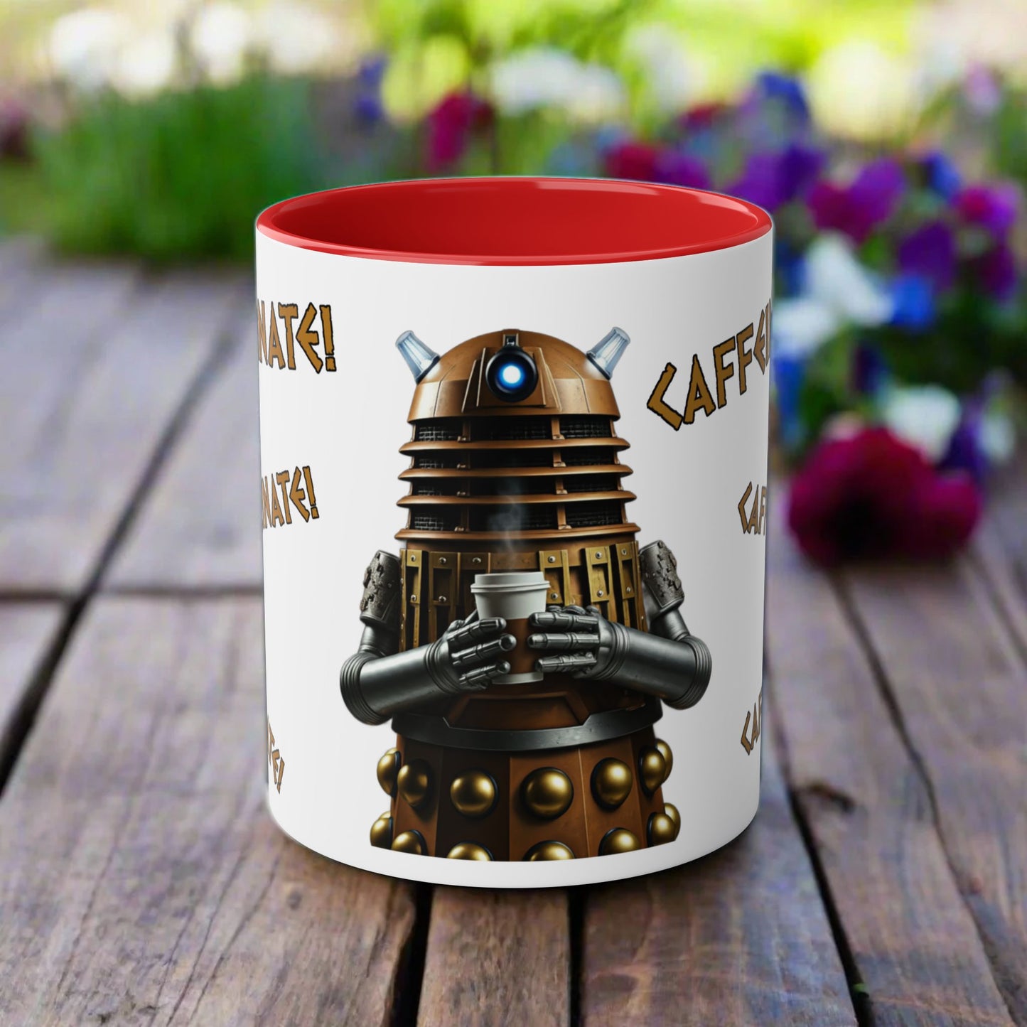 Doctor Who Dalek CAFFEINATE Mug No.3