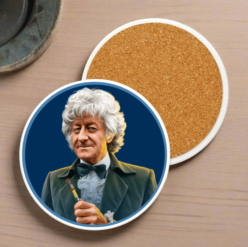 3rd Doctor Ceramic Coaster Collection - soapbox169 - A Little Gift Shop