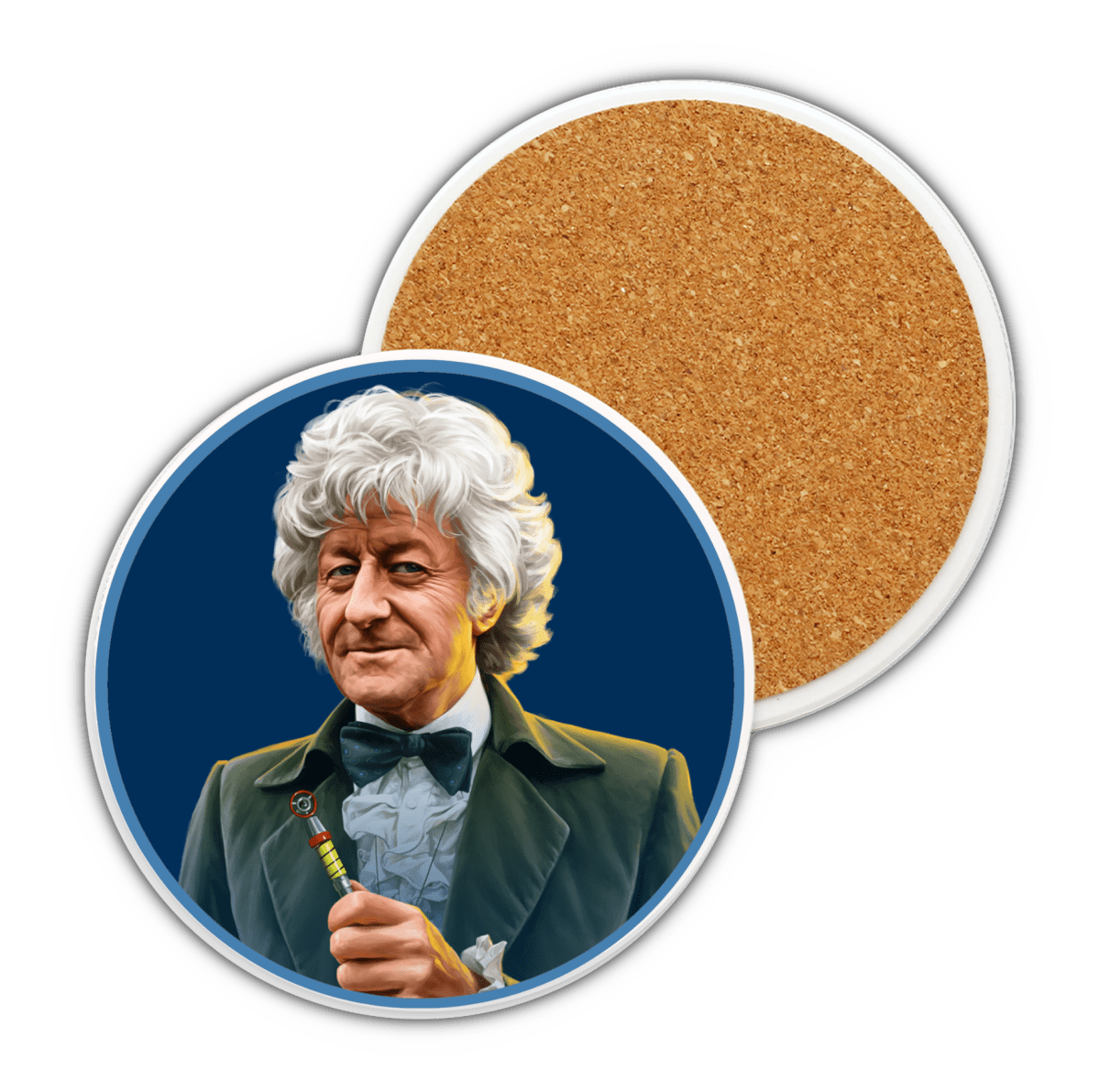 3rd Doctor Ceramic Coaster Collection - soapbox169 - A Little Gift Shop