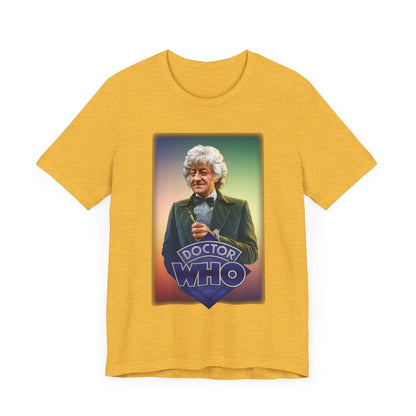 3rd Doctor (John Pertwee) and Doctor Who logo. - soapbox169 - A Little Gift Shop