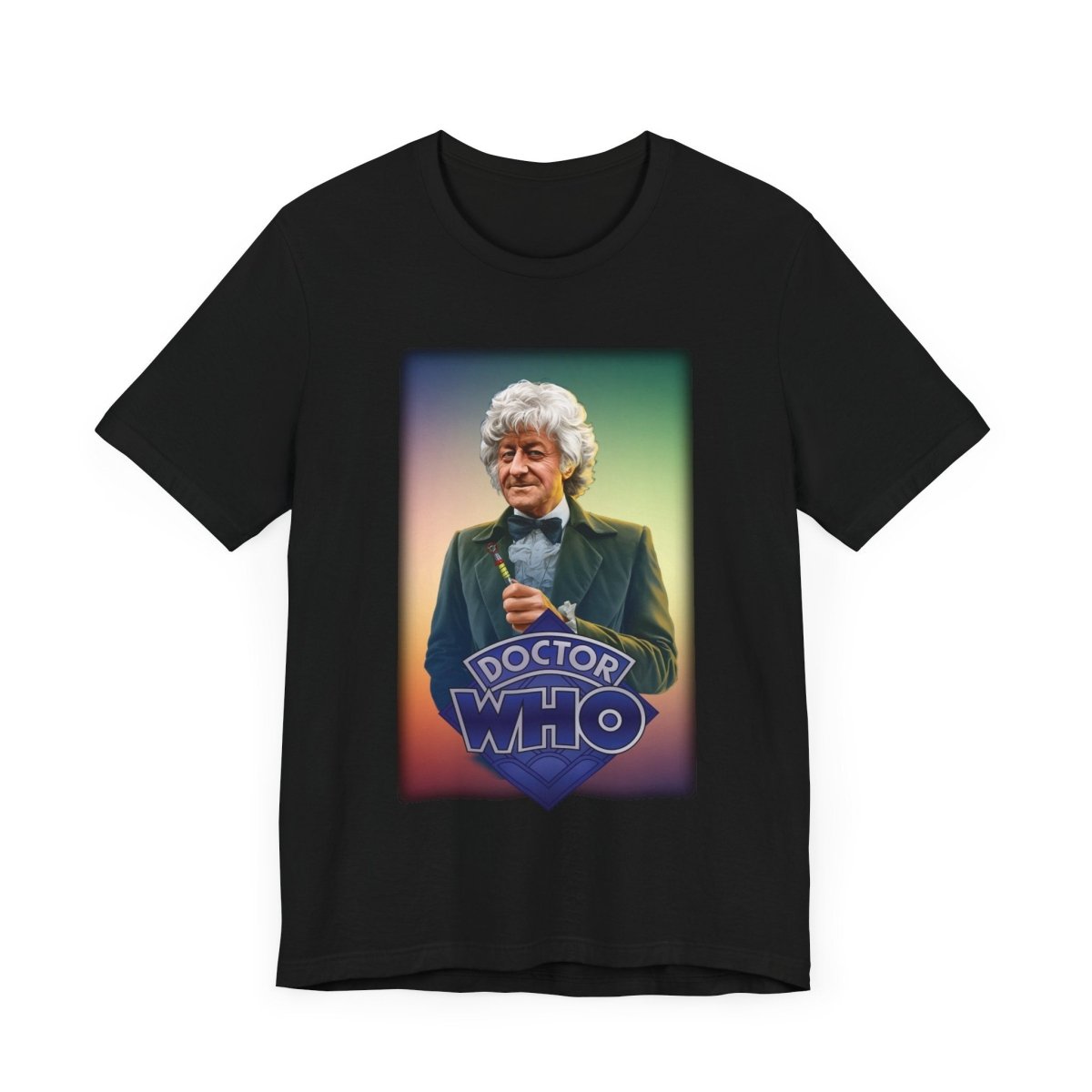 3rd Doctor (John Pertwee) and Doctor Who logo. - soapbox169 - A Little Gift Shop