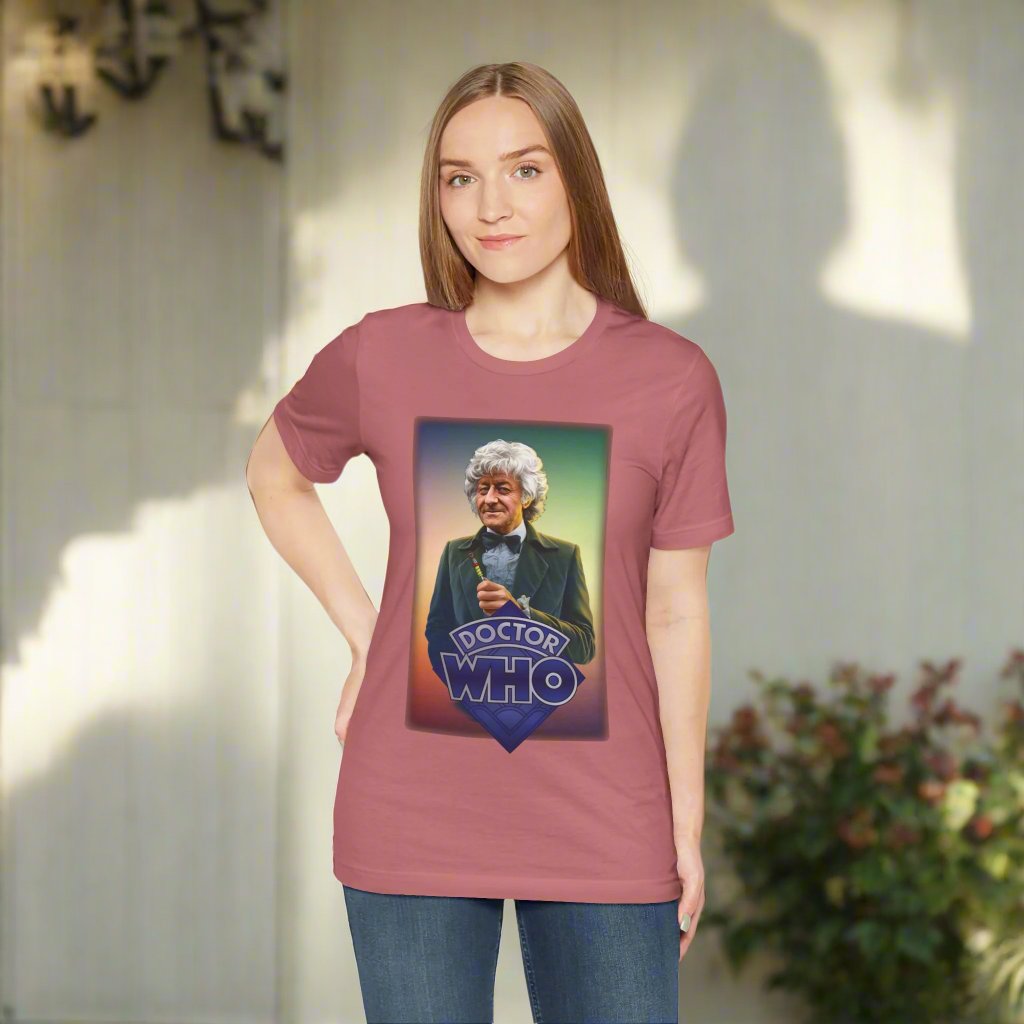 3rd Doctor (John Pertwee) and Doctor Who logo. - soapbox169 - A Little Gift Shop