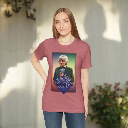 3rd Doctor (John Pertwee) and Doctor Who logo. - soapbox169 - A Little Gift Shop