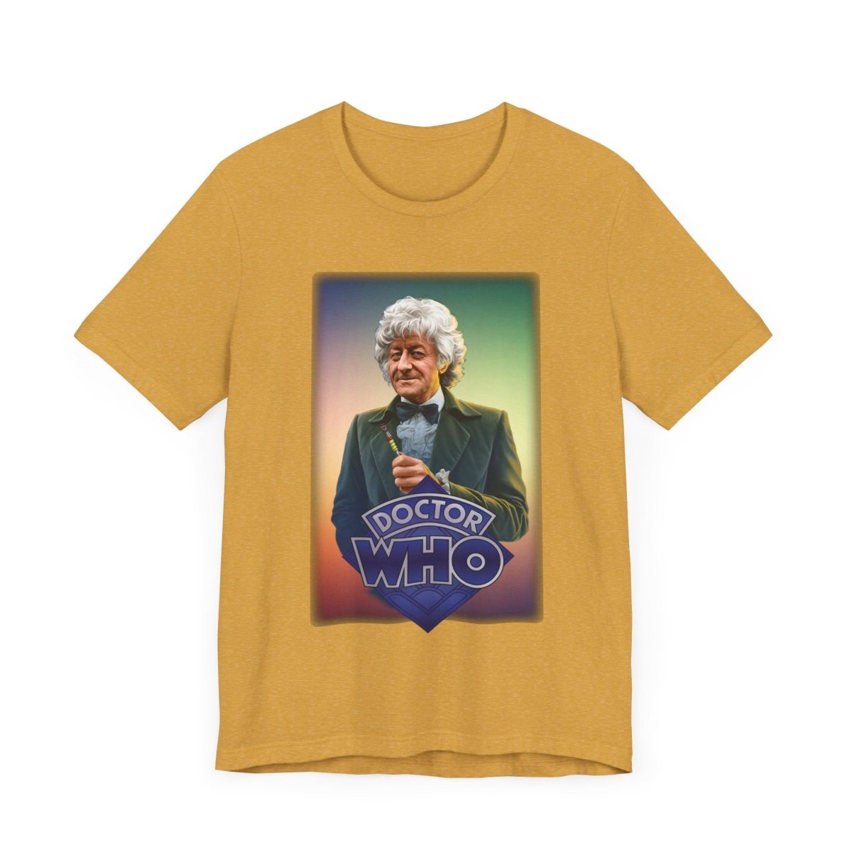 3rd Doctor (John Pertwee) and Doctor Who logo. - soapbox169 - A Little Gift Shop