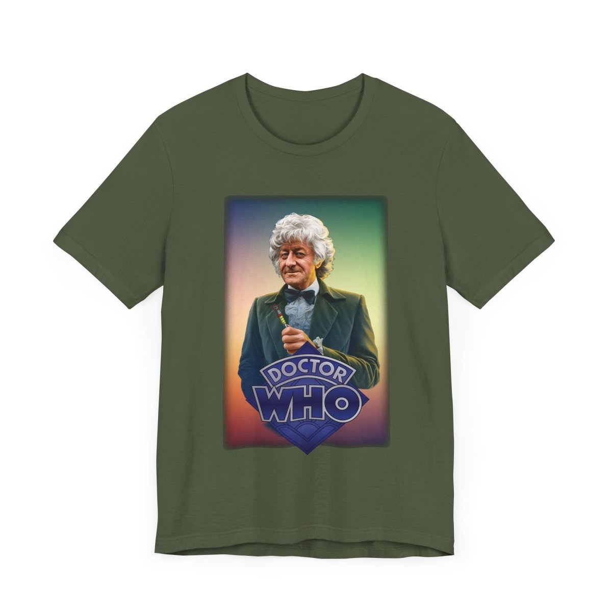 3rd Doctor (John Pertwee) and Doctor Who logo. - soapbox169 - A Little Gift Shop