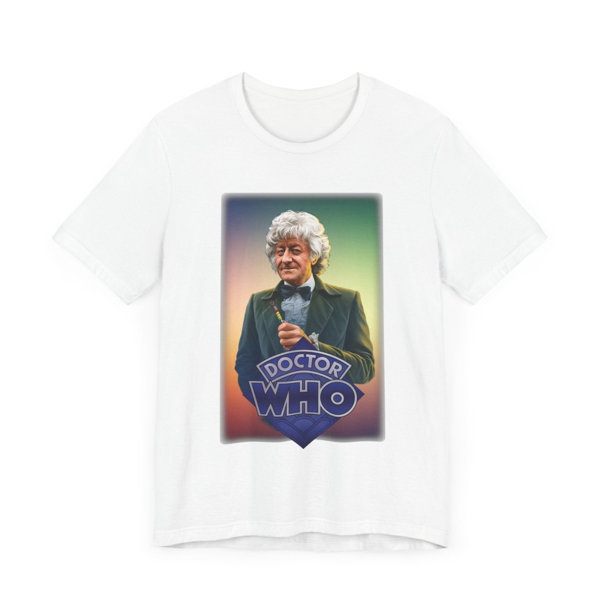 3rd Doctor (John Pertwee) and Doctor Who logo. - soapbox169 - A Little Gift Shop