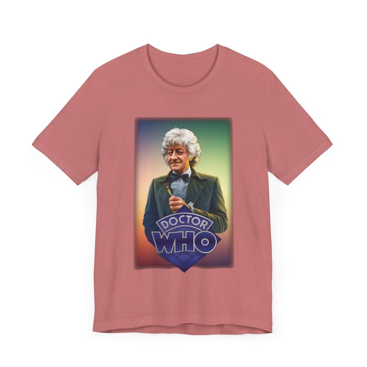 3rd Doctor (John Pertwee) and Doctor Who logo. - soapbox169 - A Little Gift Shop