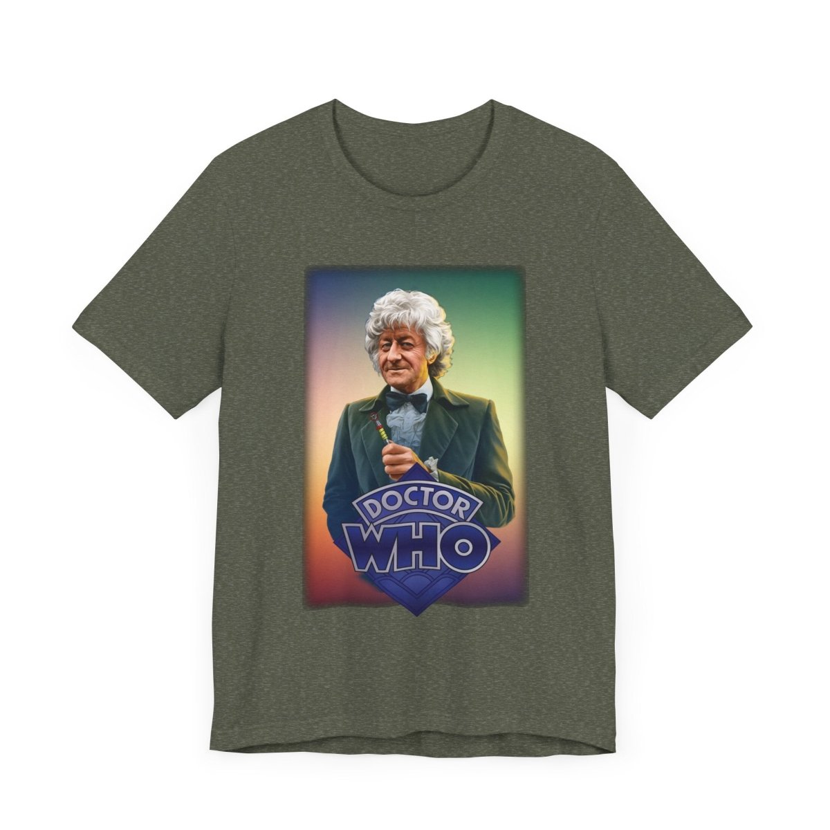 3rd Doctor (John Pertwee) and Doctor Who logo. - soapbox169 - A Little Gift Shop