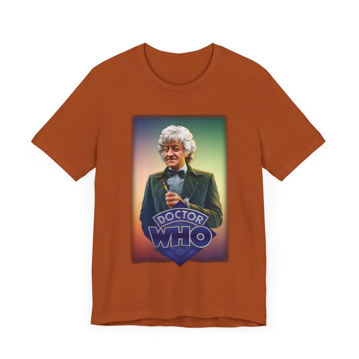 3rd Doctor (John Pertwee) and Doctor Who logo. - soapbox169 - A Little Gift Shop