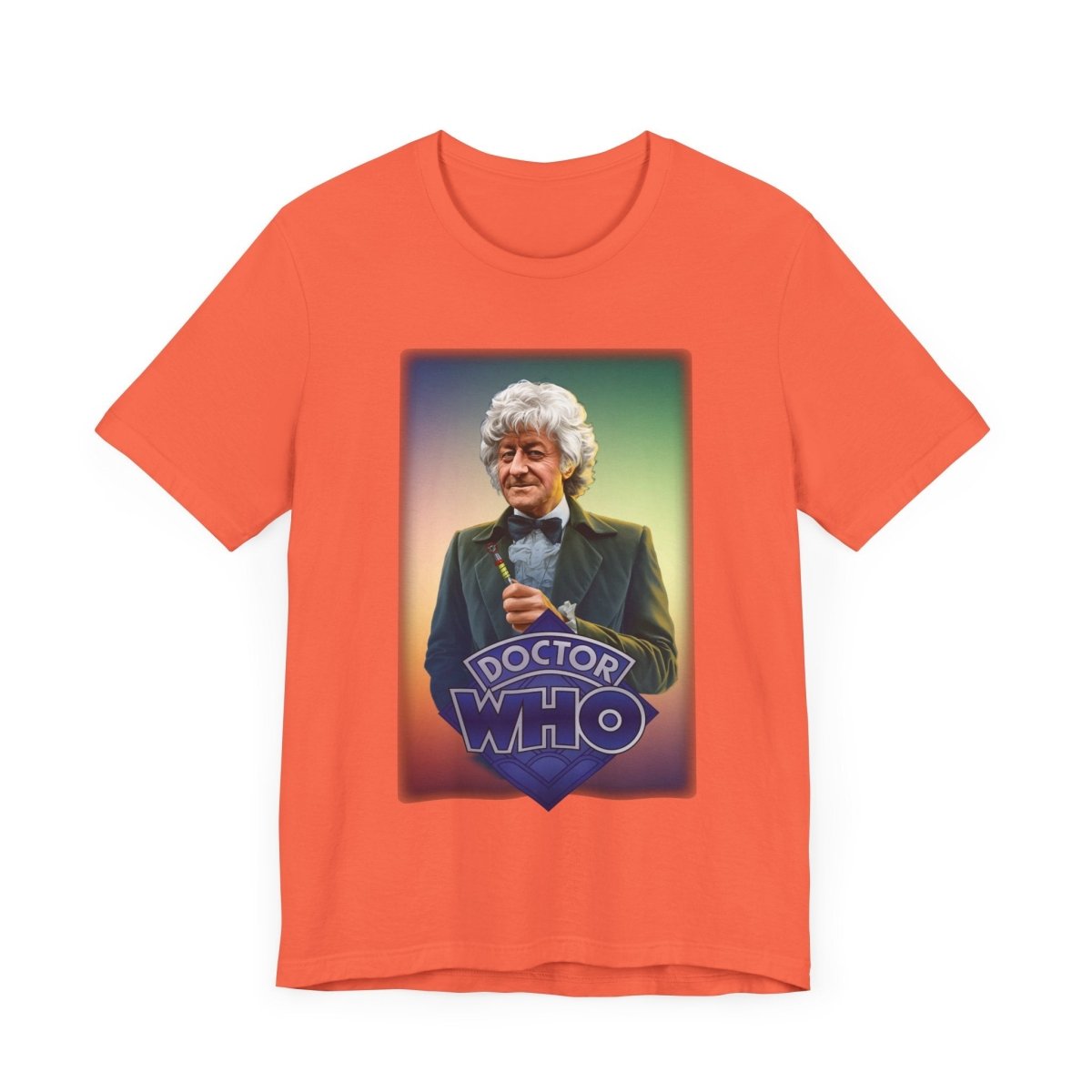 3rd Doctor (John Pertwee) and Doctor Who logo. - soapbox169 - A Little Gift Shop
