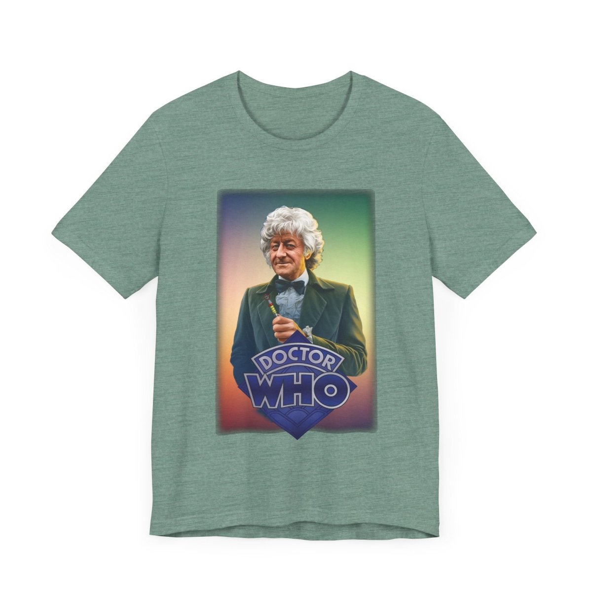 3rd Doctor (John Pertwee) and Doctor Who logo. - soapbox169 - A Little Gift Shop