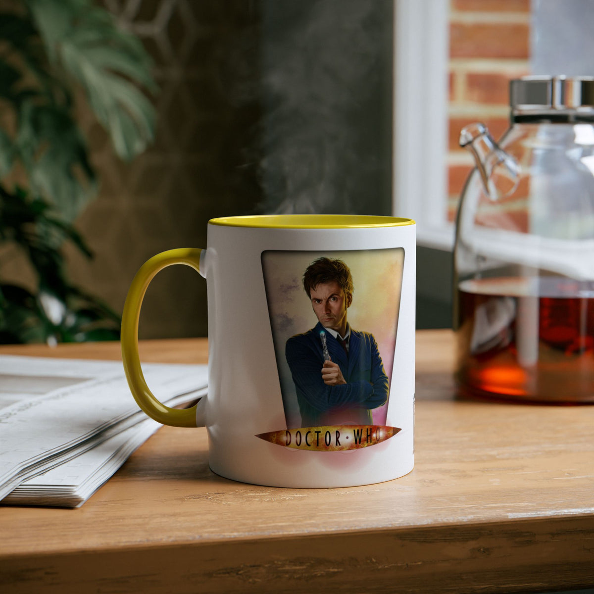 Doctor Who 10th & 14th Doctor Logo Mug — David Tennant