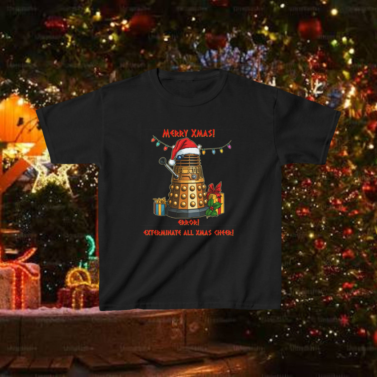Doctor Who Dalek Christmas Kids T-shirt — Very Confused