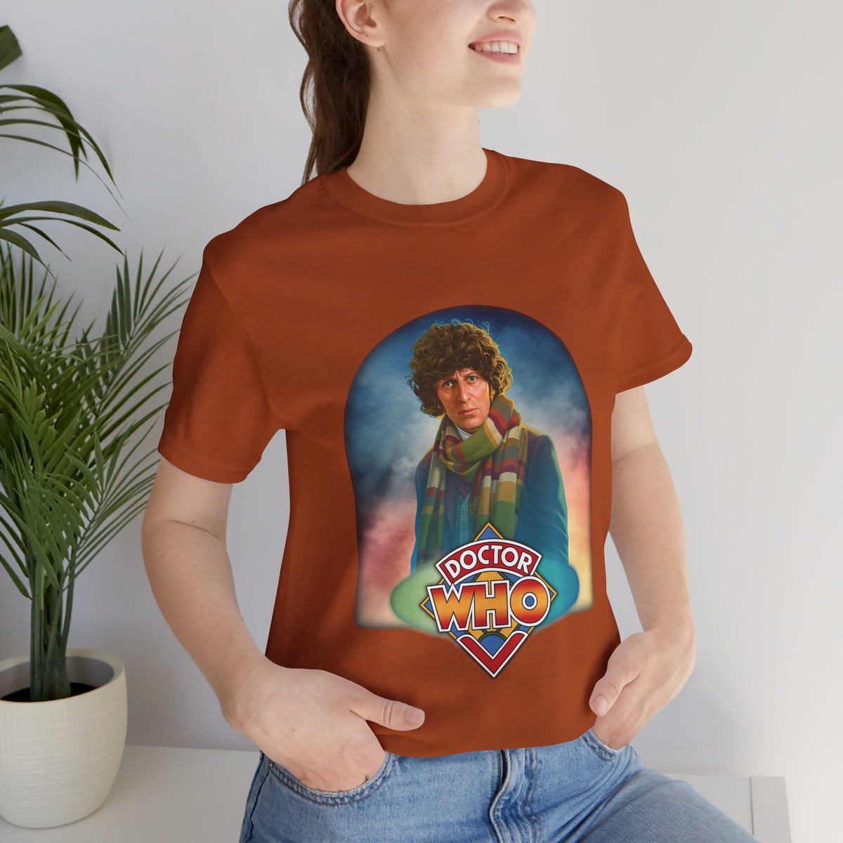 Doctor Who 4th Doctor Logo T-shirt — Tom Baker